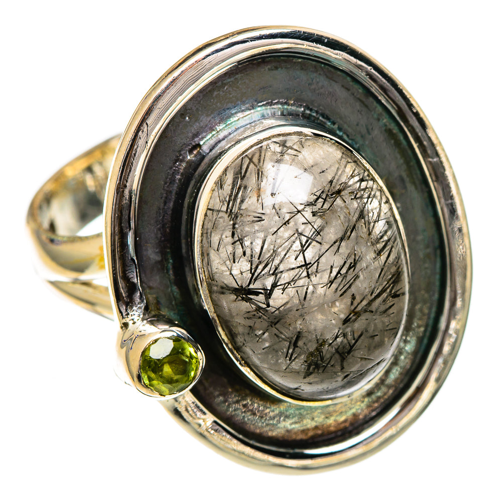 Tourmalinated Quartz Rings handcrafted by Ana Silver Co - RING106977 - Photo 2