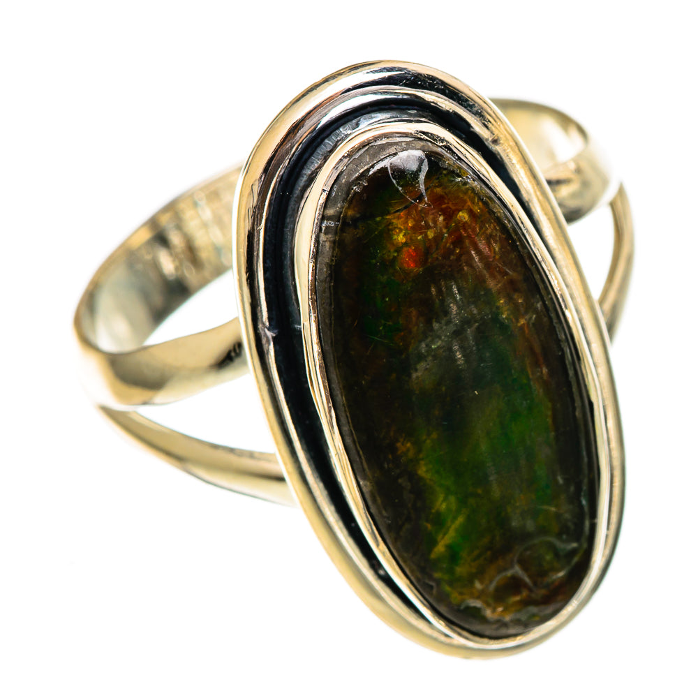 Ammolite Rings handcrafted by Ana Silver Co - RING106981 - Photo 2