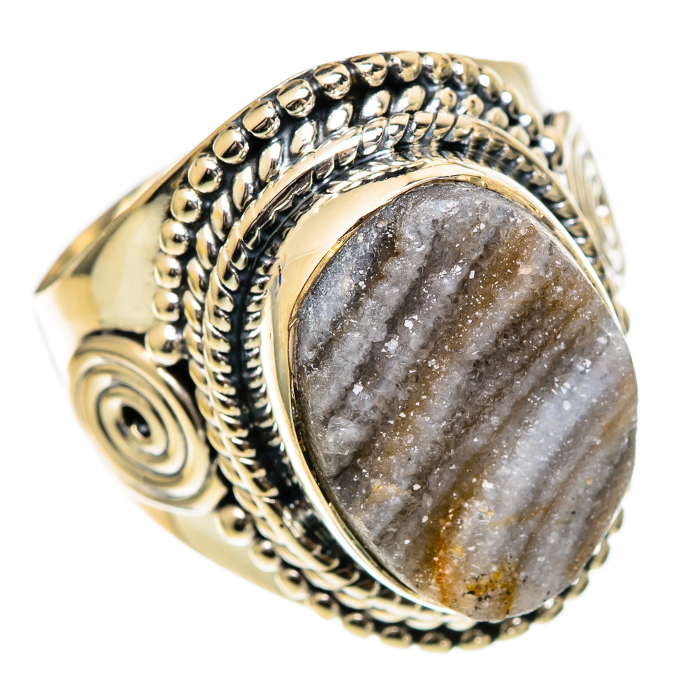 Desert Druzy Rings handcrafted by Ana Silver Co - RING106985 - Photo 2