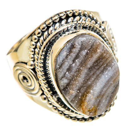 Desert Druzy Rings handcrafted by Ana Silver Co - RING106985 - Photo 2