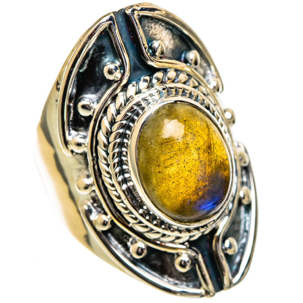 Labradorite Rings handcrafted by Ana Silver Co - RING106989 - Photo 2