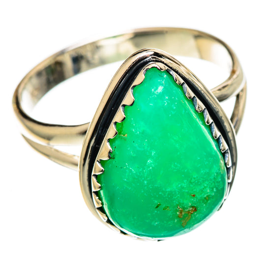 Chrysoprase Rings handcrafted by Ana Silver Co - RING106999 - Photo 2