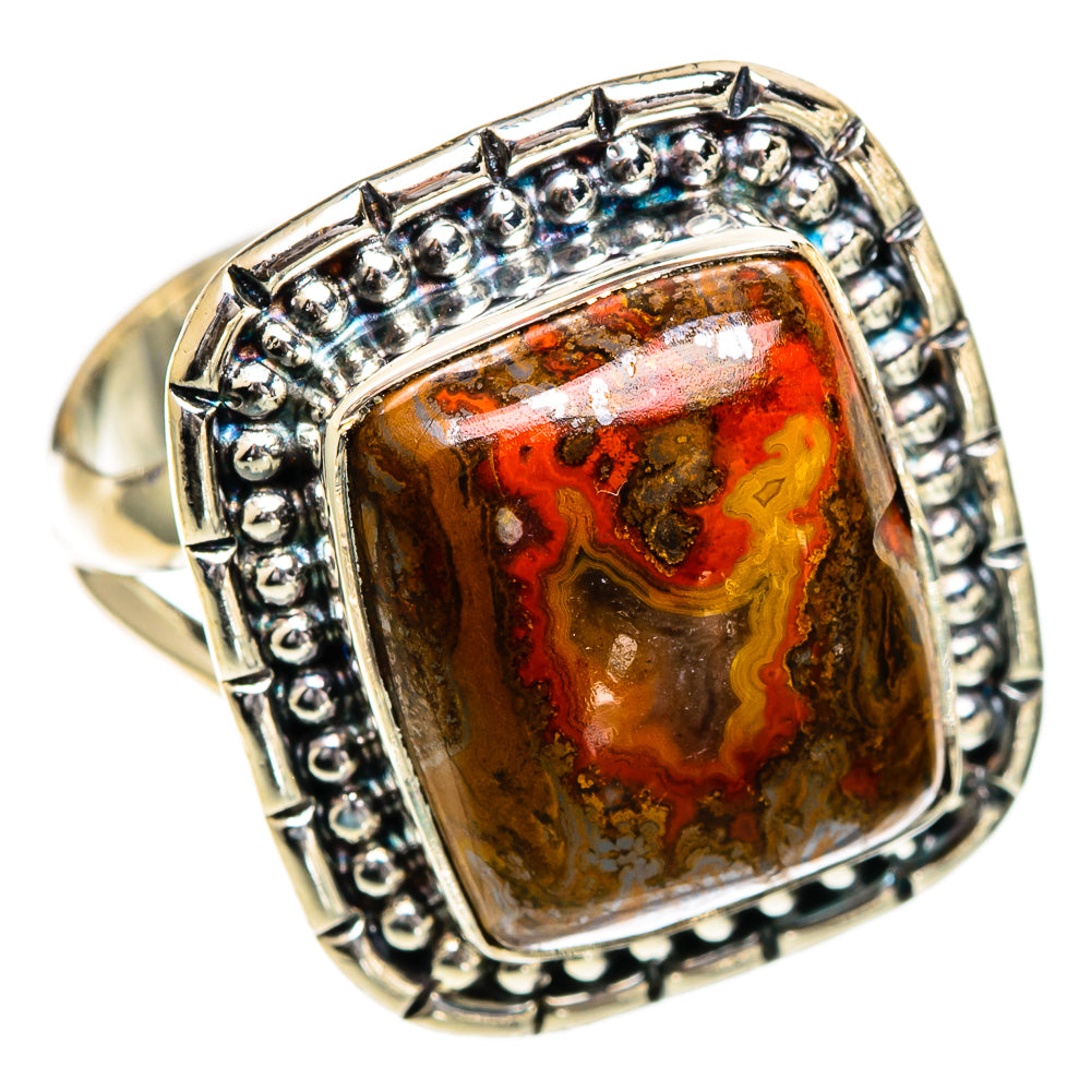 Moroccan Agate Rings handcrafted by Ana Silver Co - RING107002 - Photo 2