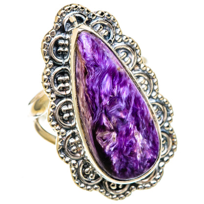 Charoite Rings handcrafted by Ana Silver Co - RING107011 - Photo 2
