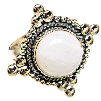 White Scolecite Rings handcrafted by Ana Silver Co - RING107015 - Photo 2