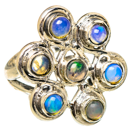 Ethiopian Opal Rings handcrafted by Ana Silver Co - RING107018 - Photo 2