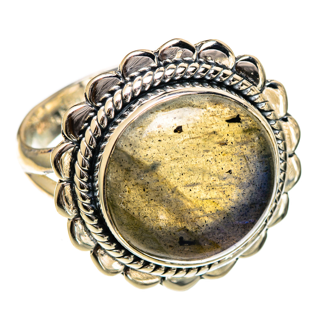 Labradorite Rings handcrafted by Ana Silver Co - RING107021 - Photo 2