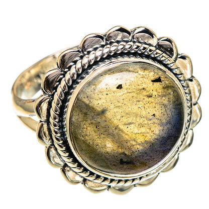 Labradorite Rings handcrafted by Ana Silver Co - RING107021 - Photo 2