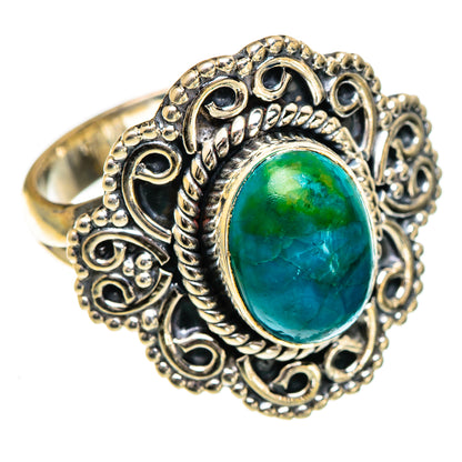 Chrysocolla Rings handcrafted by Ana Silver Co - RING107023 - Photo 2