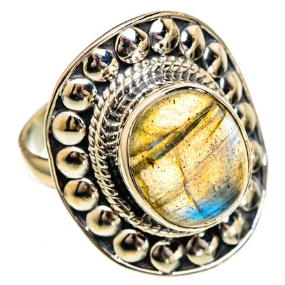 Labradorite Rings handcrafted by Ana Silver Co - RING107028 - Photo 2
