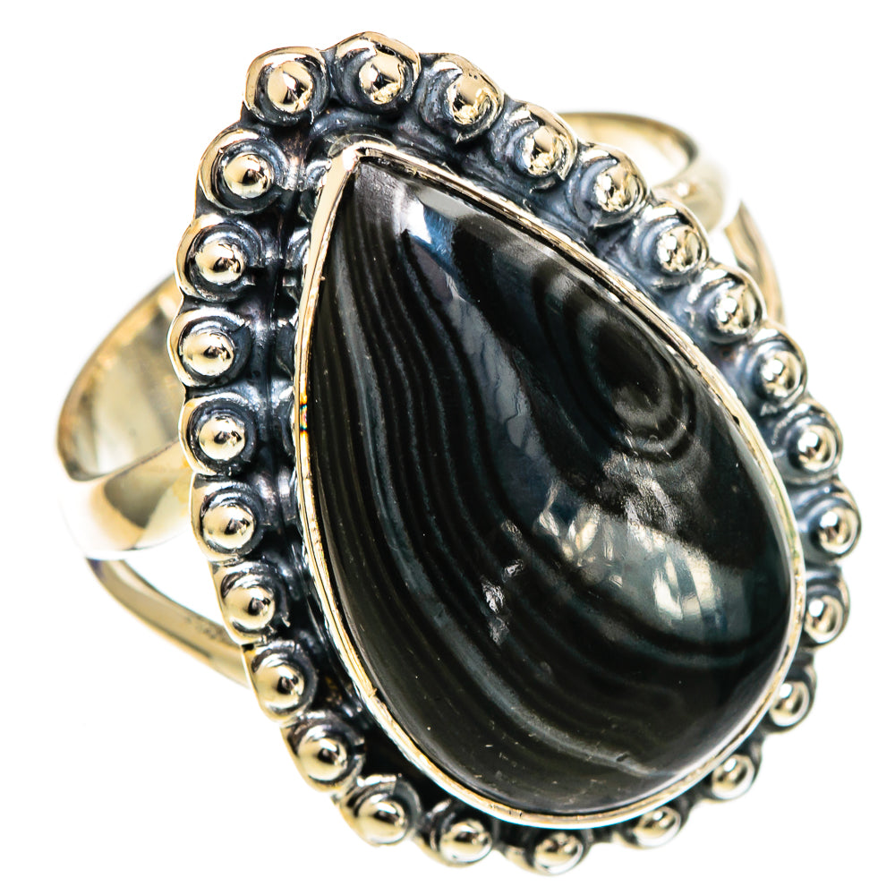 Psilomelane Rings handcrafted by Ana Silver Co - RING107047 - Photo 2