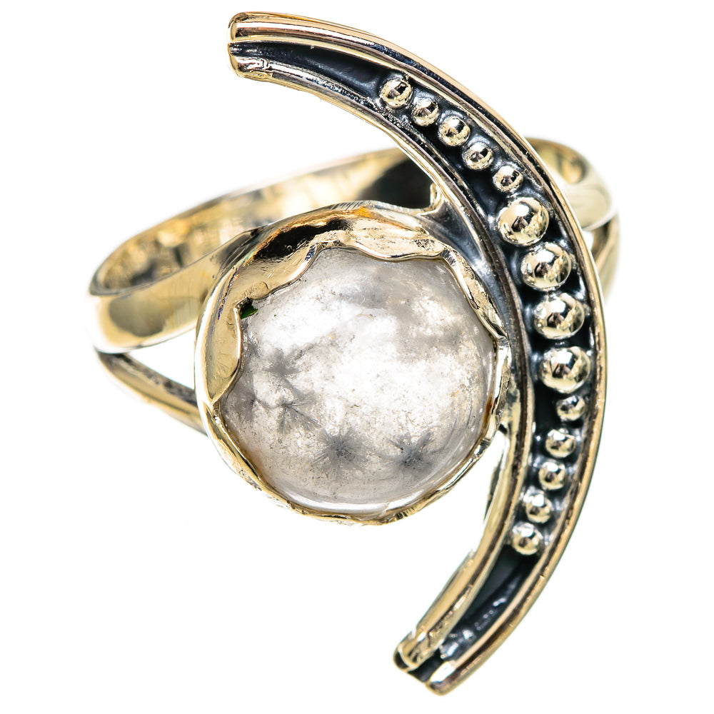 Rainbow Moonstone Rings handcrafted by Ana Silver Co - RING107050 - Photo 2