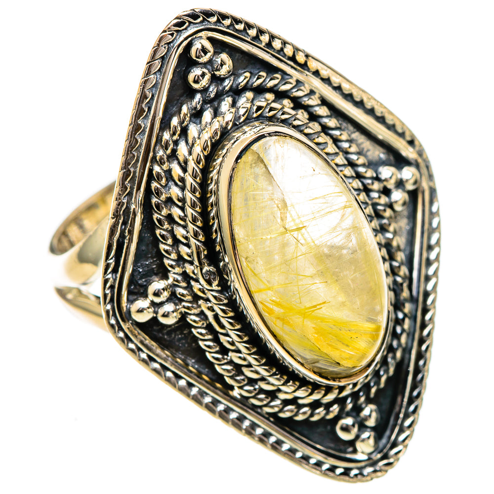Rutilated Quartz Rings handcrafted by Ana Silver Co - RING107051 - Photo 2