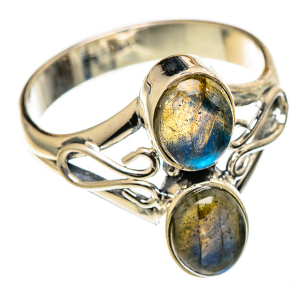 Labradorite Rings handcrafted by Ana Silver Co - RING107054 - Photo 2