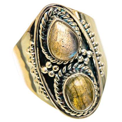 Labradorite Rings handcrafted by Ana Silver Co - RING107057 - Photo 2