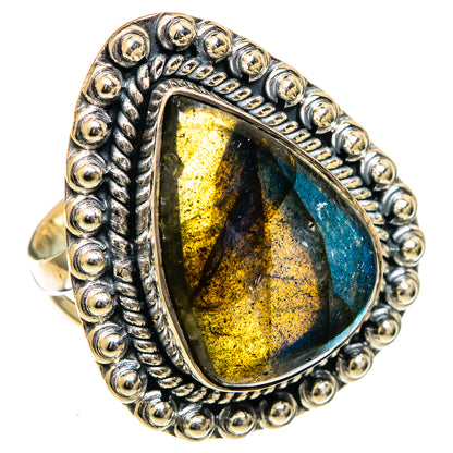 Labradorite Rings handcrafted by Ana Silver Co - RING107067 - Photo 2