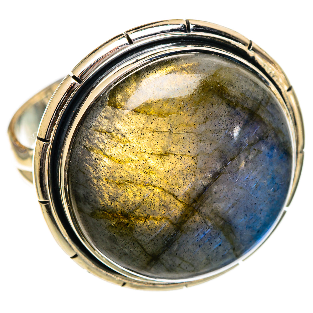 Labradorite Rings handcrafted by Ana Silver Co - RING107068 - Photo 2