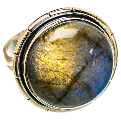 Labradorite Rings handcrafted by Ana Silver Co - RING107068 - Photo 2