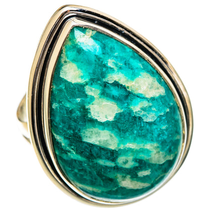 Amazonite Rings handcrafted by Ana Silver Co - RING107073 - Photo 2