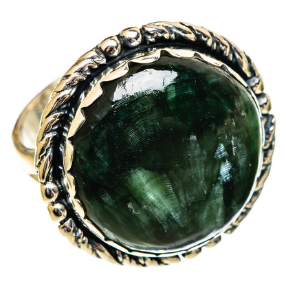 Seraphinite Rings handcrafted by Ana Silver Co - RING107074 - Photo 2