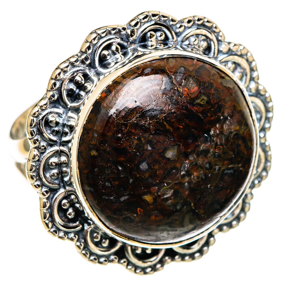 Dinosaur Bone Rings handcrafted by Ana Silver Co - RING107081 - Photo 2