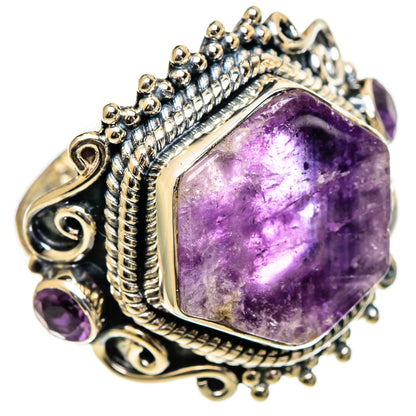 Amethyst Rings handcrafted by Ana Silver Co - RING107093 - Photo 2