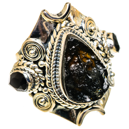 Tektite Rings handcrafted by Ana Silver Co - RING107099 - Photo 2