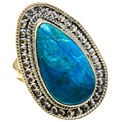 Chrysocolla Rings handcrafted by Ana Silver Co - RING107108 - Photo 2