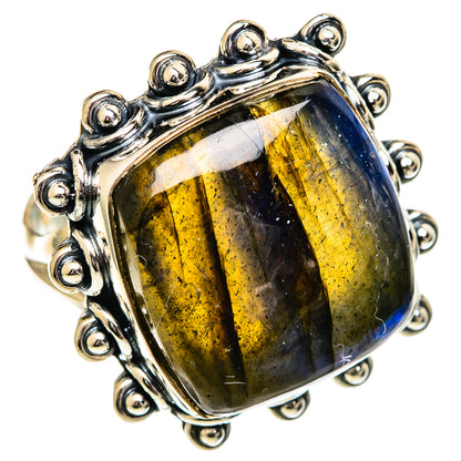 Labradorite Rings handcrafted by Ana Silver Co - RING107109 - Photo 2
