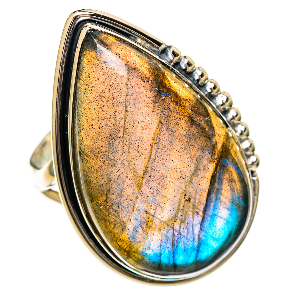 Labradorite Rings handcrafted by Ana Silver Co - RING107111 - Photo 2