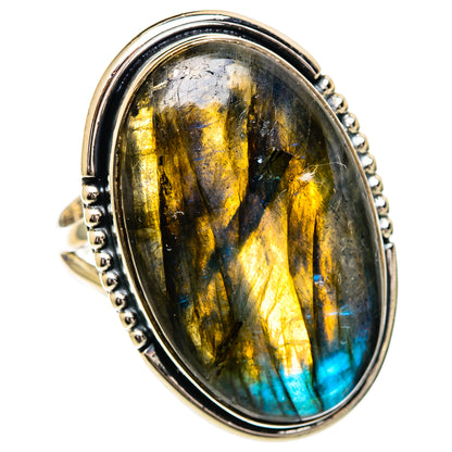 Labradorite Rings handcrafted by Ana Silver Co - RING107114 - Photo 2