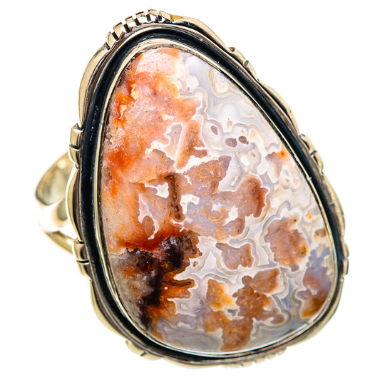 Crazy Lace Agate Rings handcrafted by Ana Silver Co - RING107126 - Photo 2