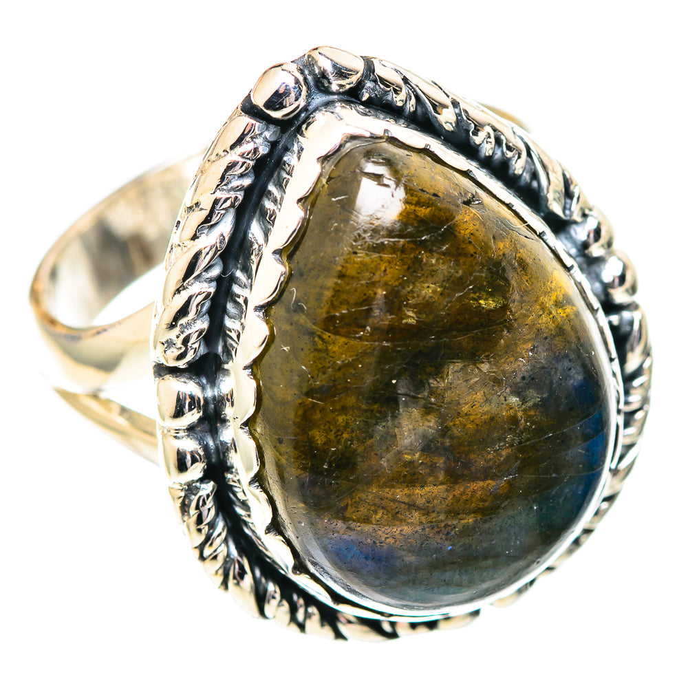 Labradorite Rings handcrafted by Ana Silver Co - RING107129 - Photo 2