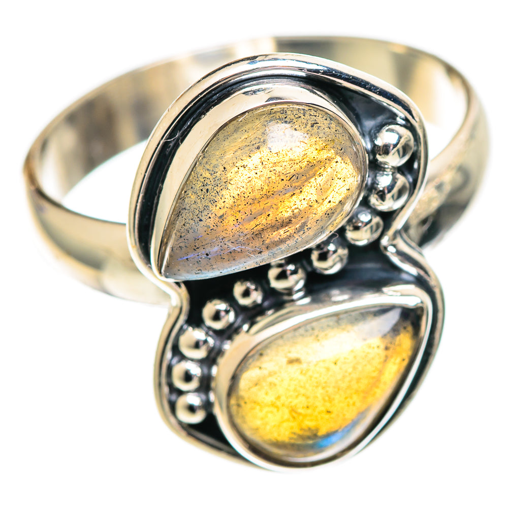 Labradorite Rings handcrafted by Ana Silver Co - RING107131 - Photo 2