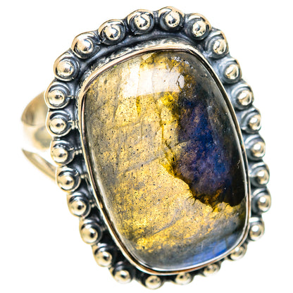 Labradorite Rings handcrafted by Ana Silver Co - RING107133 - Photo 2