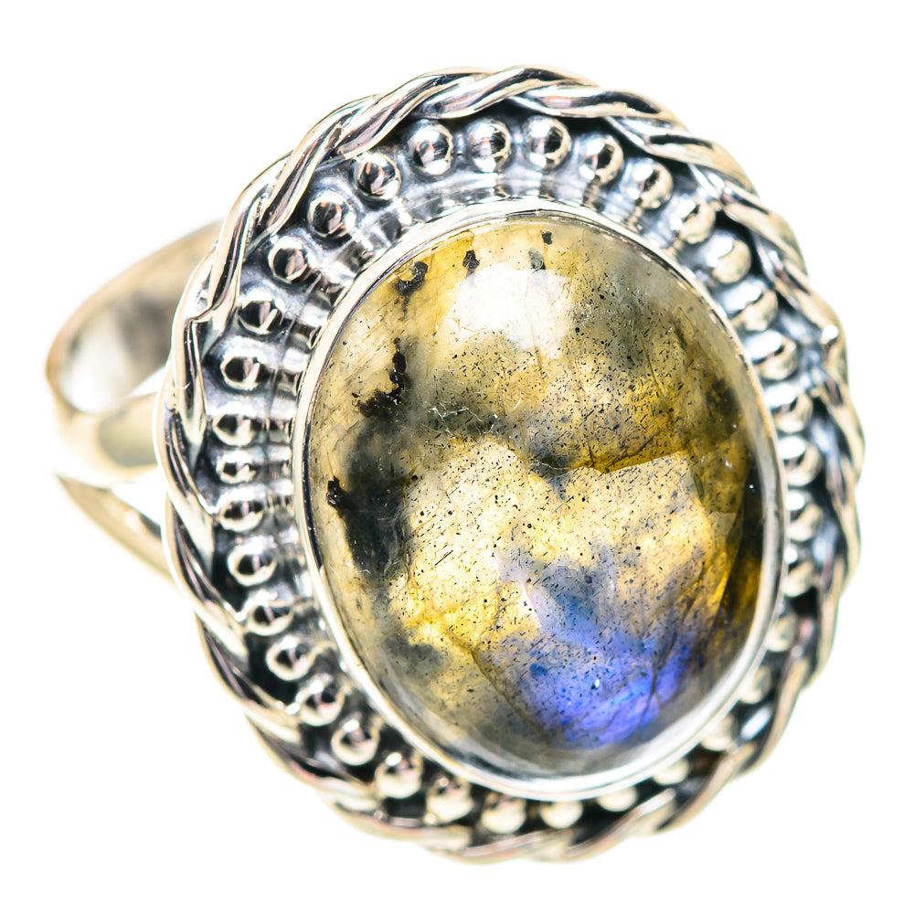 Labradorite Rings handcrafted by Ana Silver Co - RING107135 - Photo 2