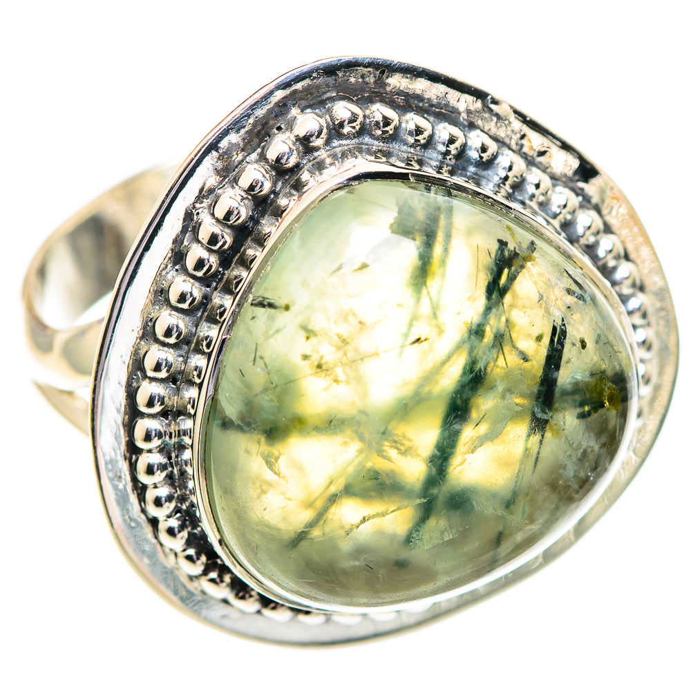 Prehnite Rings handcrafted by Ana Silver Co - RING107139 - Photo 2