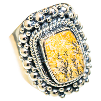 Germany Psilomelane Dendrite Rings handcrafted by Ana Silver Co - RING107143 - Photo 2