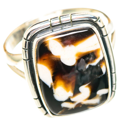 Peanut Wood Jasper Rings handcrafted by Ana Silver Co - RING107145 - Photo 2