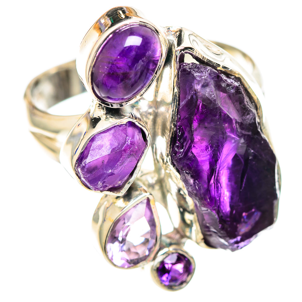 Amethyst Rings handcrafted by Ana Silver Co - RING107151 - Photo 2