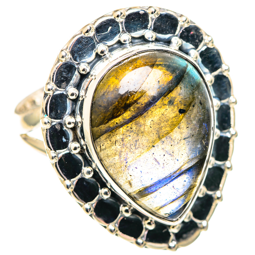 Labradorite Rings handcrafted by Ana Silver Co - RING107164 - Photo 2