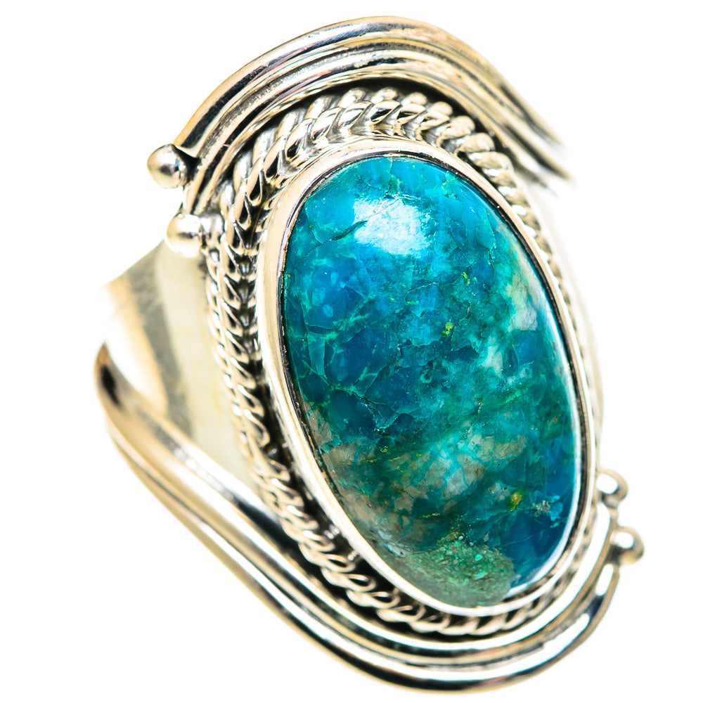 Chrysocolla Rings handcrafted by Ana Silver Co - RING107165 - Photo 2