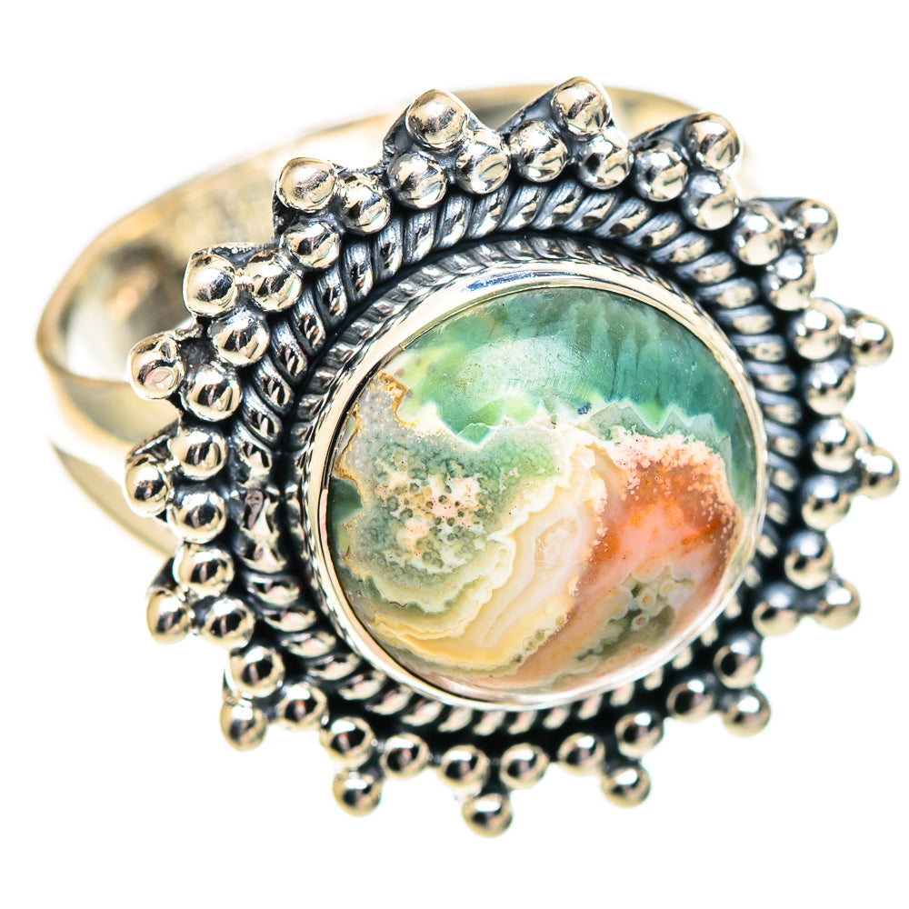 Ocean Jasper Rings handcrafted by Ana Silver Co - RING107175 - Photo 2