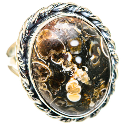 Turritella Agate Rings handcrafted by Ana Silver Co - RING107178 - Photo 2