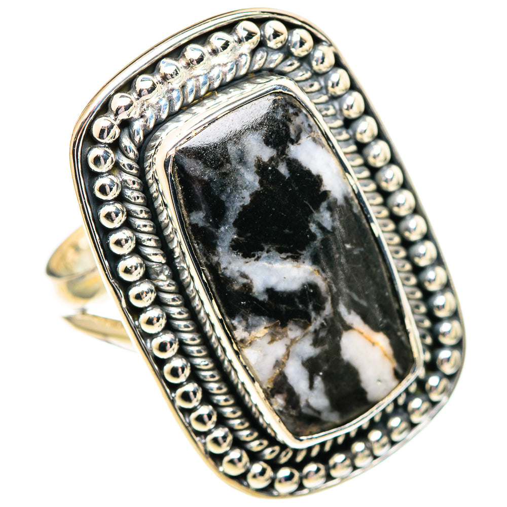Gabbro Stone Rings handcrafted by Ana Silver Co - RING107189 - Photo 2