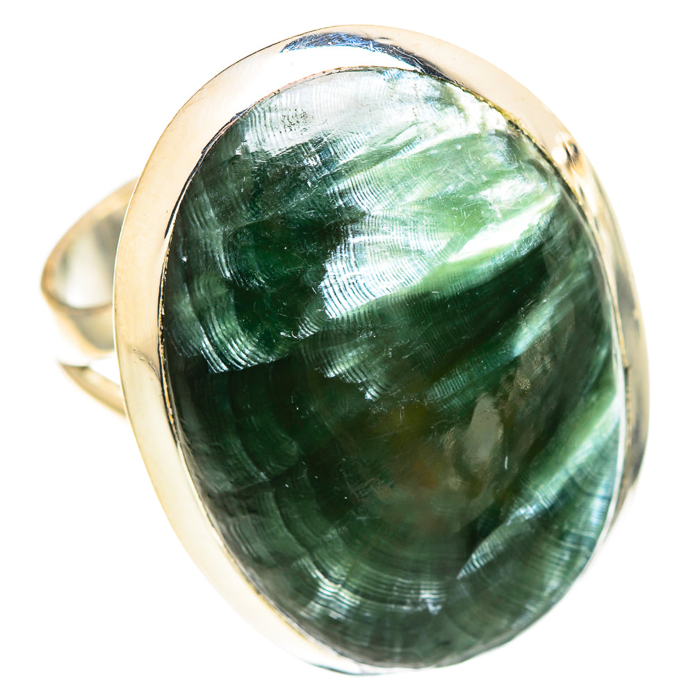 Seraphinite Rings handcrafted by Ana Silver Co - RING107207 - Photo 2