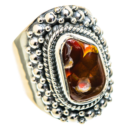 Mexican Fire Agate Rings handcrafted by Ana Silver Co - RING107211 - Photo 2