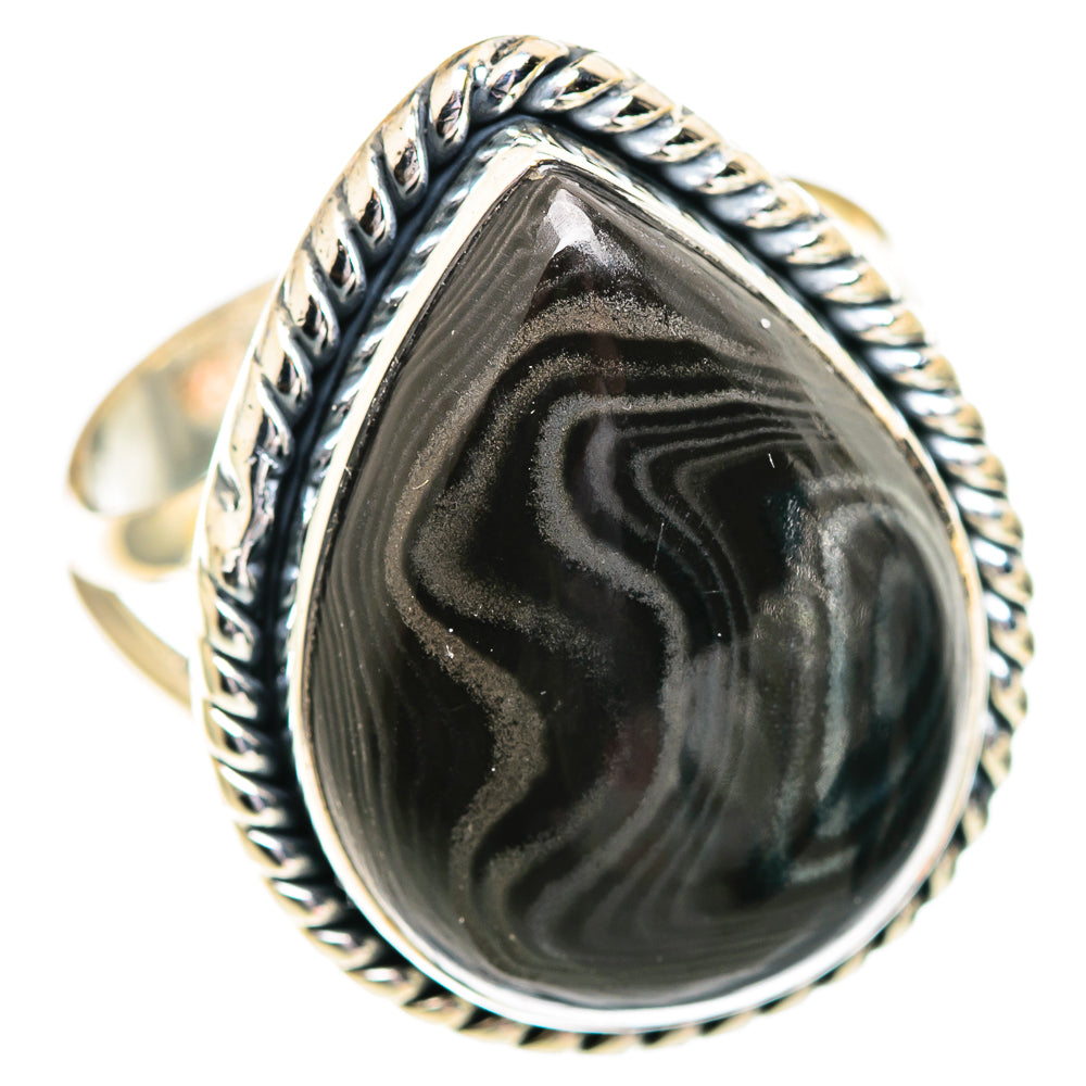 Psilomelane Rings handcrafted by Ana Silver Co - RING107222 - Photo 2