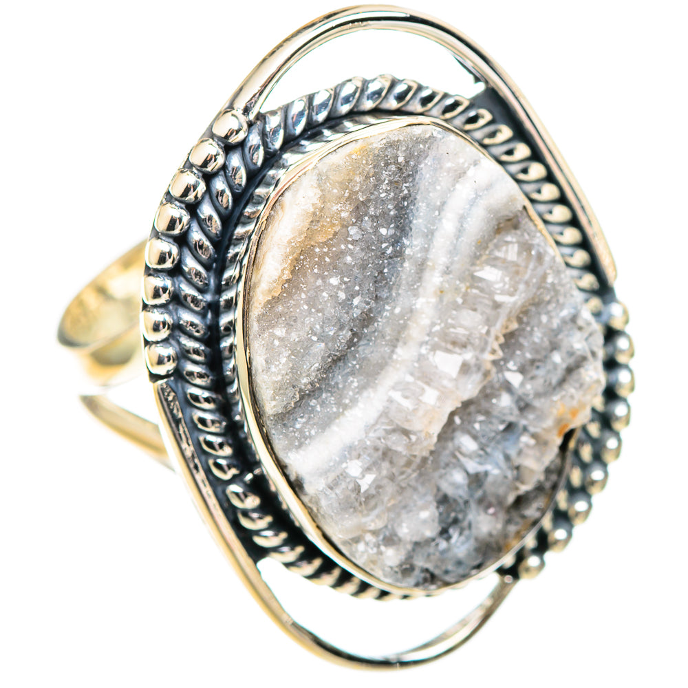 Desert Druzy Rings handcrafted by Ana Silver Co - RING107229 - Photo 2
