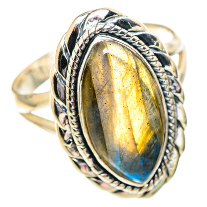 Labradorite Rings handcrafted by Ana Silver Co - RING107230 - Photo 2